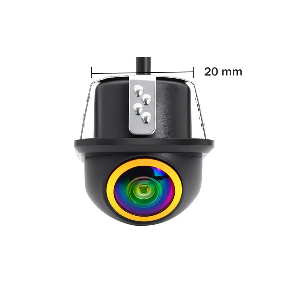 Golden 170 ° AHD 1080P kamera spion dinamis, kamera mobil mundur lensa mata ikan penglihatan malam tahan air universal