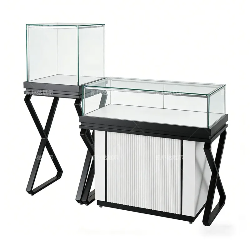 

Display Cabinet Shopping Mall Jade Jade Jewelry Glass Showcase Boutique Cabinet Jewelry Counter