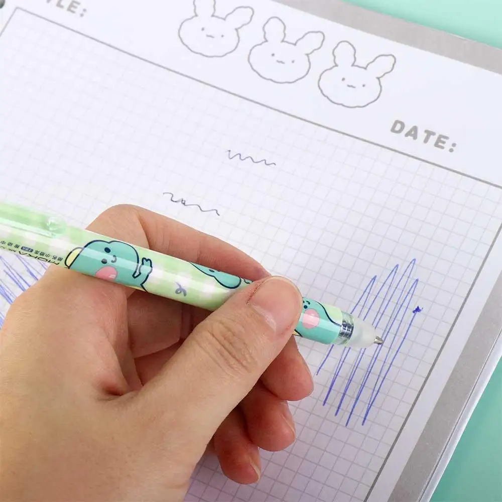 1 piece Cute Erasable 0.5mm Blue Gel Pens Kawaii Cartoon Pens Stationery Stationary Office Accessories School Supplies