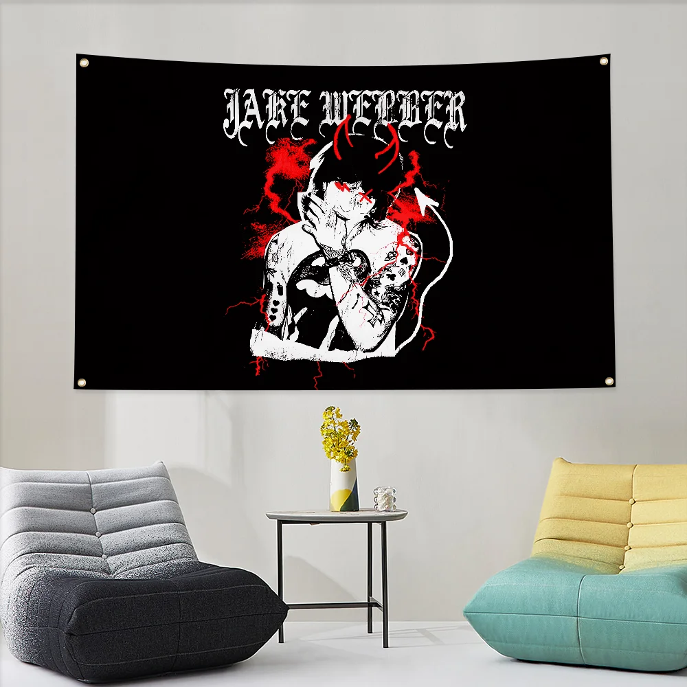 Jake Webber Johnny Gilbert Tapestry Home Decoration Wallart Flag to Hang Outdoor Decor Flags Bedrooms Garden Fall Banners