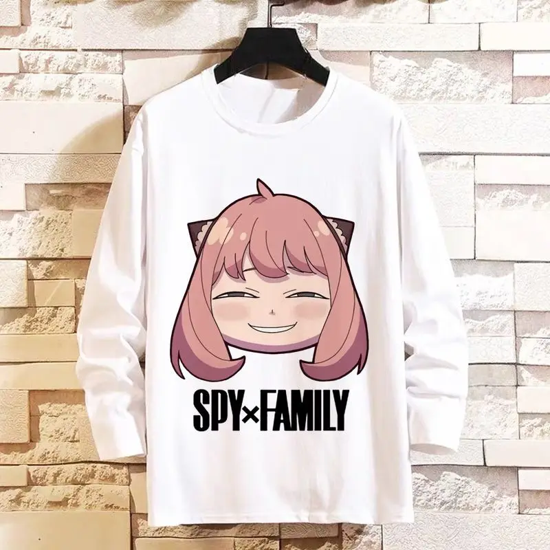 تي شيرت بأكمام طويلة من Anime Game Spy X Family Aniya Forger Merchandise Youth Top