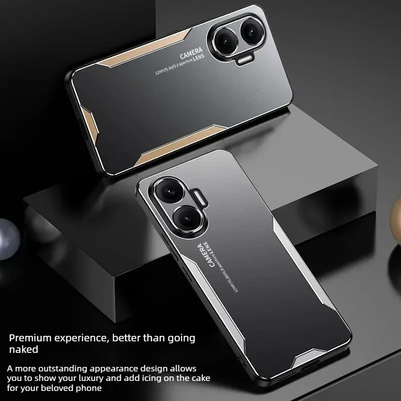 Rugged Aluminum Alloy Metal +TPU Ice-like Feel Armor Case for Poco X8 Pro Max F8 F7 Ultra X/M/F 8 7 6 Pro Shcokproof Hard Cover