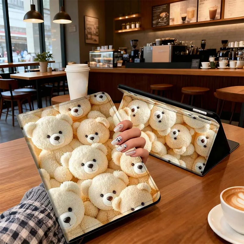 

Cute Bear Art Pattern For Huawei Honor Pad 5 10 GT2 GT X9 X9a V9 X8a 9 V8 MagicPad 3 13 Foldable Tablet Case