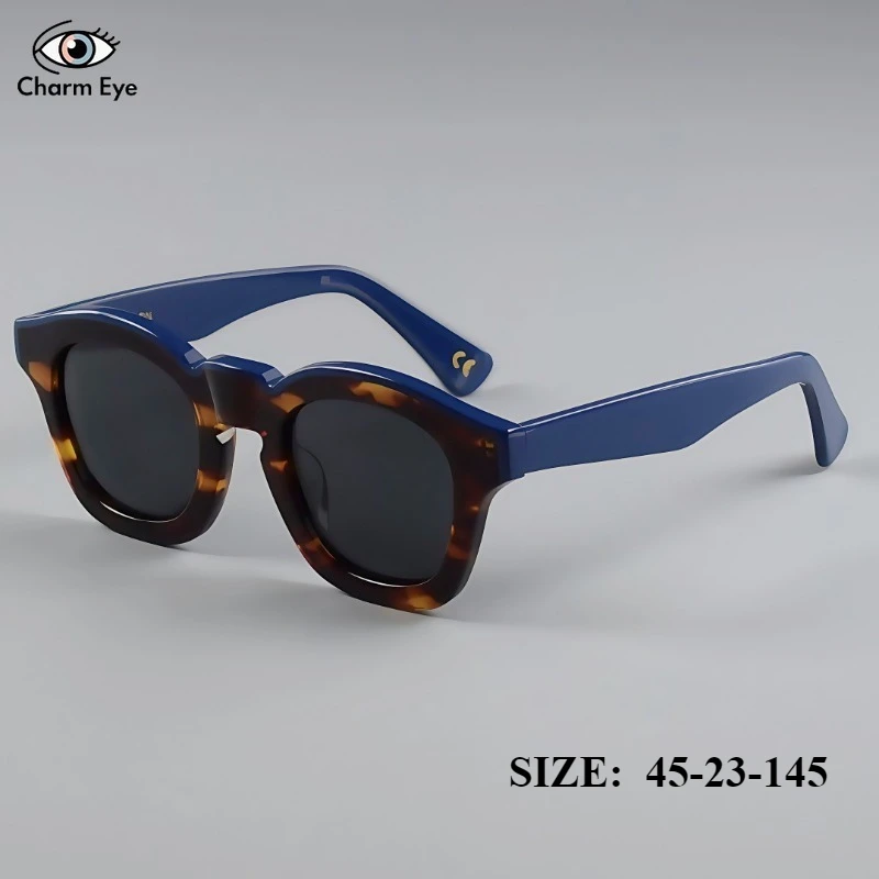 

New Square Acetate Sunglasses Men High-end Thick Retro Optical Classic Eyewear Women Outdoor Sport Polarized Driving Sun Glasses