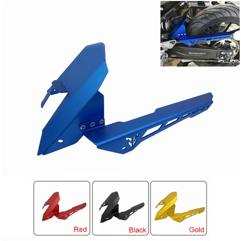 Chain Guard Cover Rear Fender Tire Hugger Fender Mudguard Chain For Yamaha MT-07 FZ-07 2013 2014 2015 2016 2017