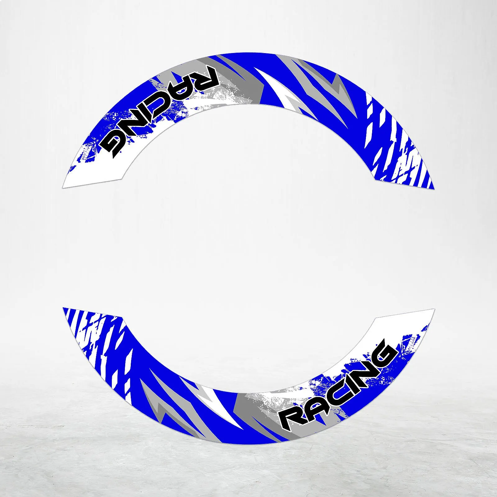 S02W Blue 2-Piece Rim Wheel Stickers Decals For GSXR600 14-22 Motorcycle Accessories