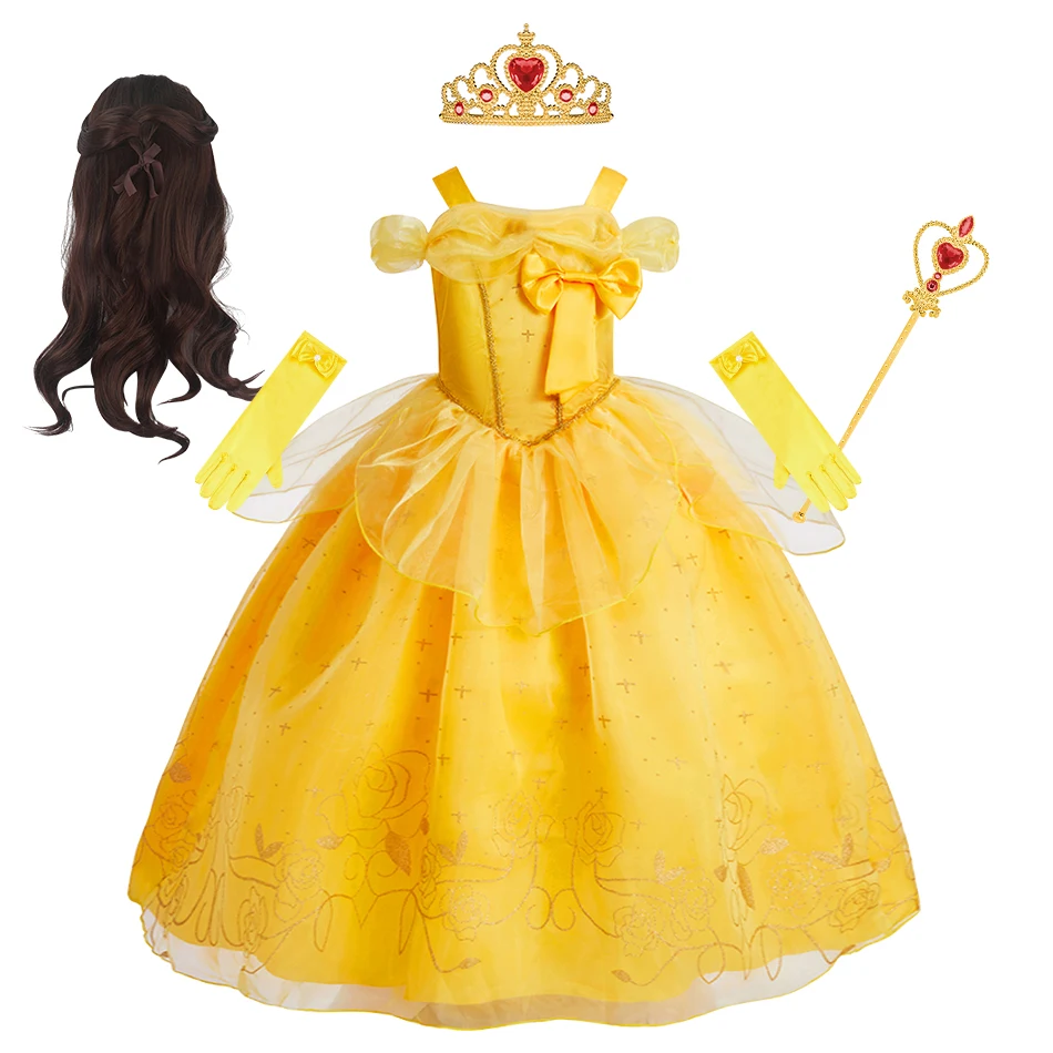 Robe de Princesse Cloche pour Fille, Tenue de Performance d'Halloween, de Barrage, Cosplay
