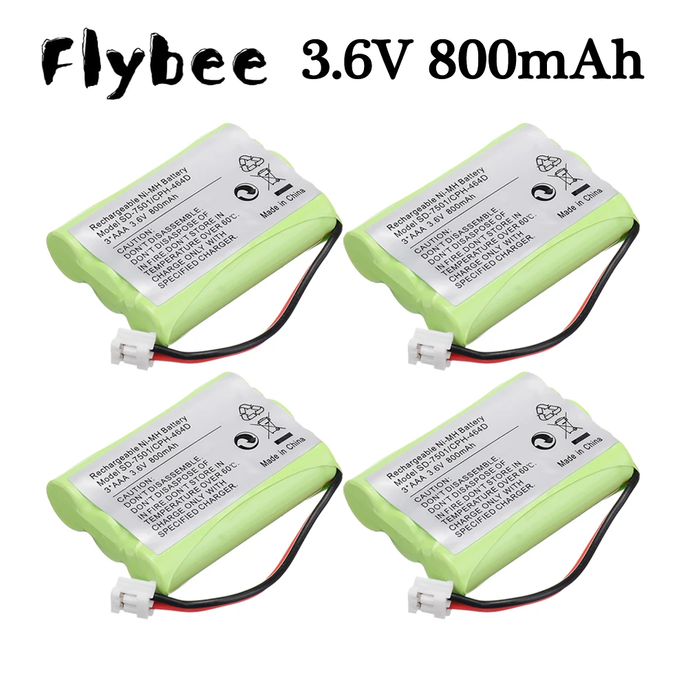 3.6V 800mAh Ni-MH Home Phone Battery for Motorola SD-7501 SD7581 V-Tech 89-1323-00-00 AT & T Lucent 27910 Walkie-talkie Battery