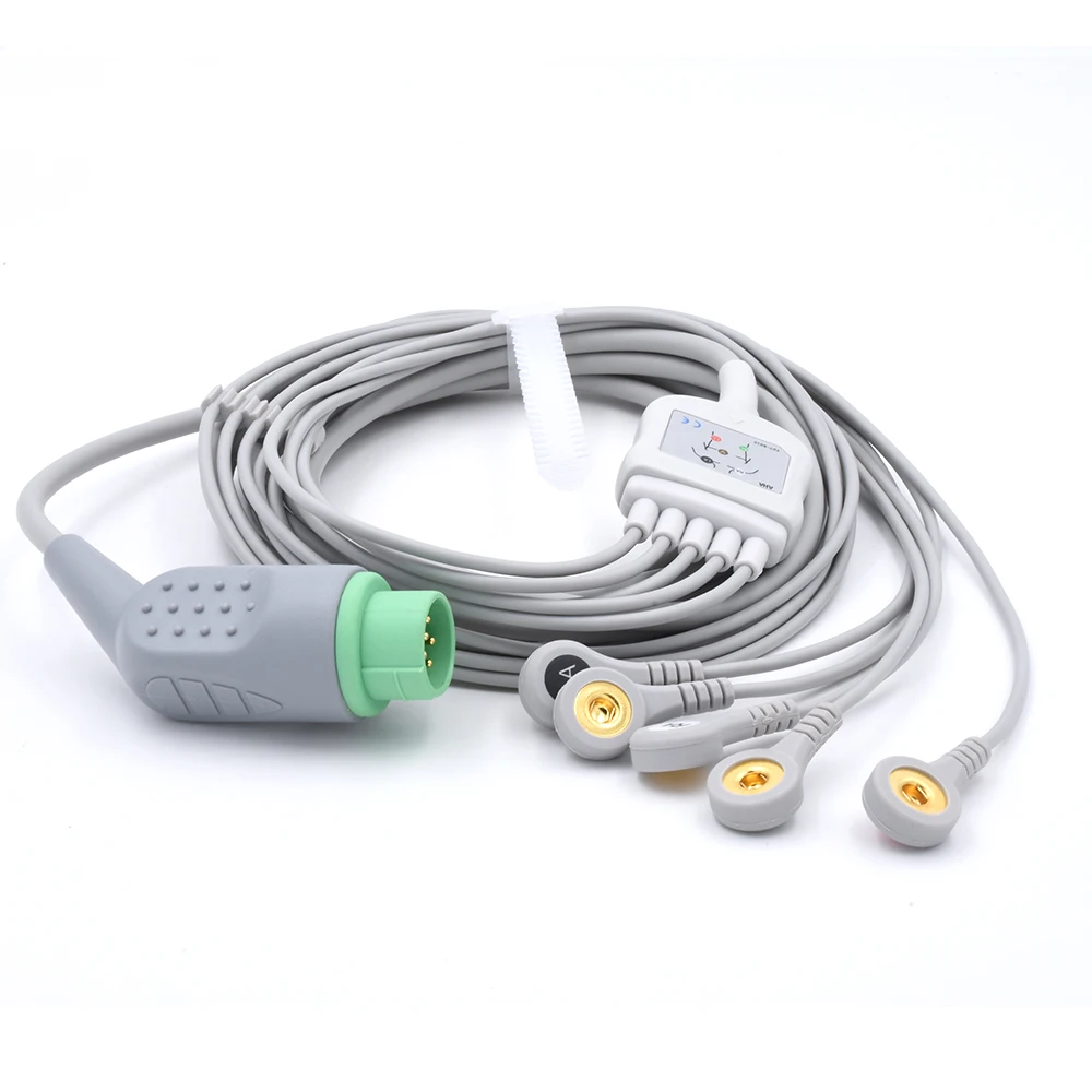 

5-проводной кабель ЭКГ Biolight для медицинских расходных материалов BLT M7000 M8500 M9500