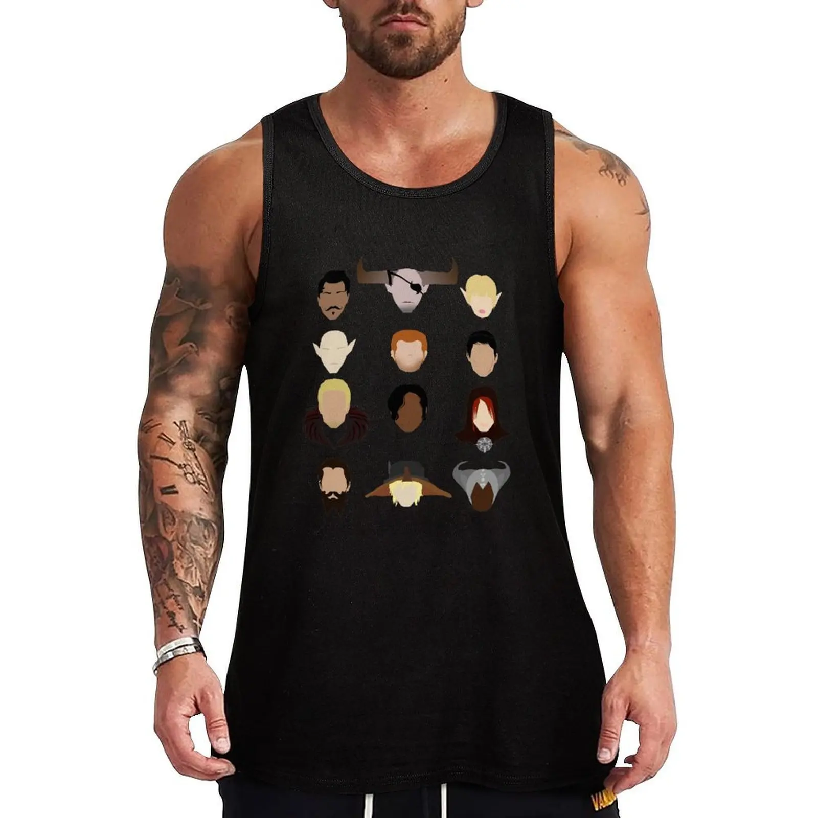 The Inquisition Tank Top, débardeur anti-transpiration, t-shirt d'entraînement anti-transpiration