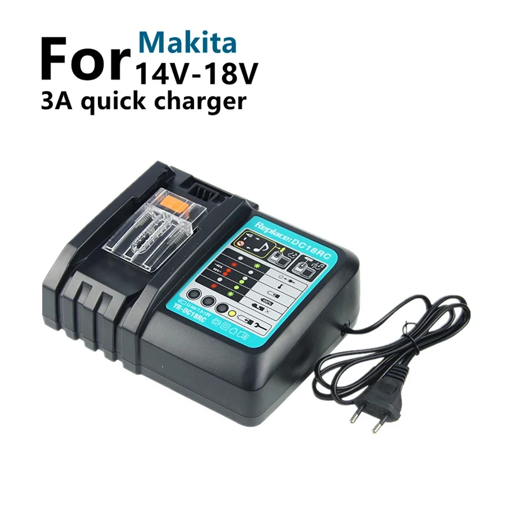 Li-ion Charger Battery Charger for Makita 18 DC18RC V 14.4V BL1860 BL1860B BL1850 1BL1830 Bl1430 DC18RC DC18RA Power Tools