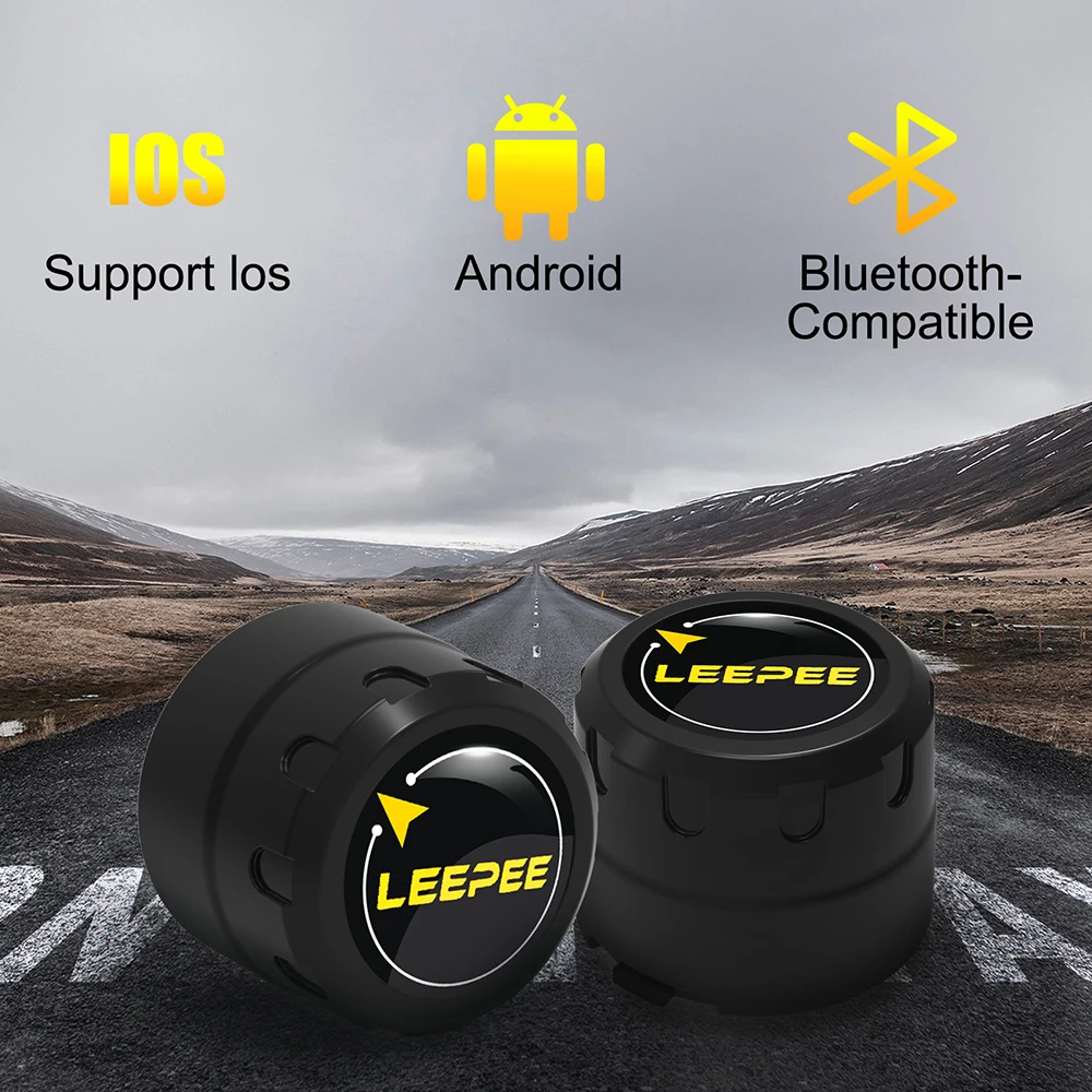 2 Sensors Motorcycle TPMS Bluetooth Tire Pressure Monitoring System Android/IOS Pit Bike Car Tyre Diagnostic Tools Accessories