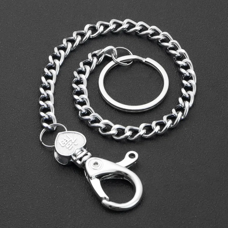 Jeans Chain Waist Waistband Key Chain Men Women Long Metal Ring Punk Hip Hop Street Clothing Rock Clothing Accessories