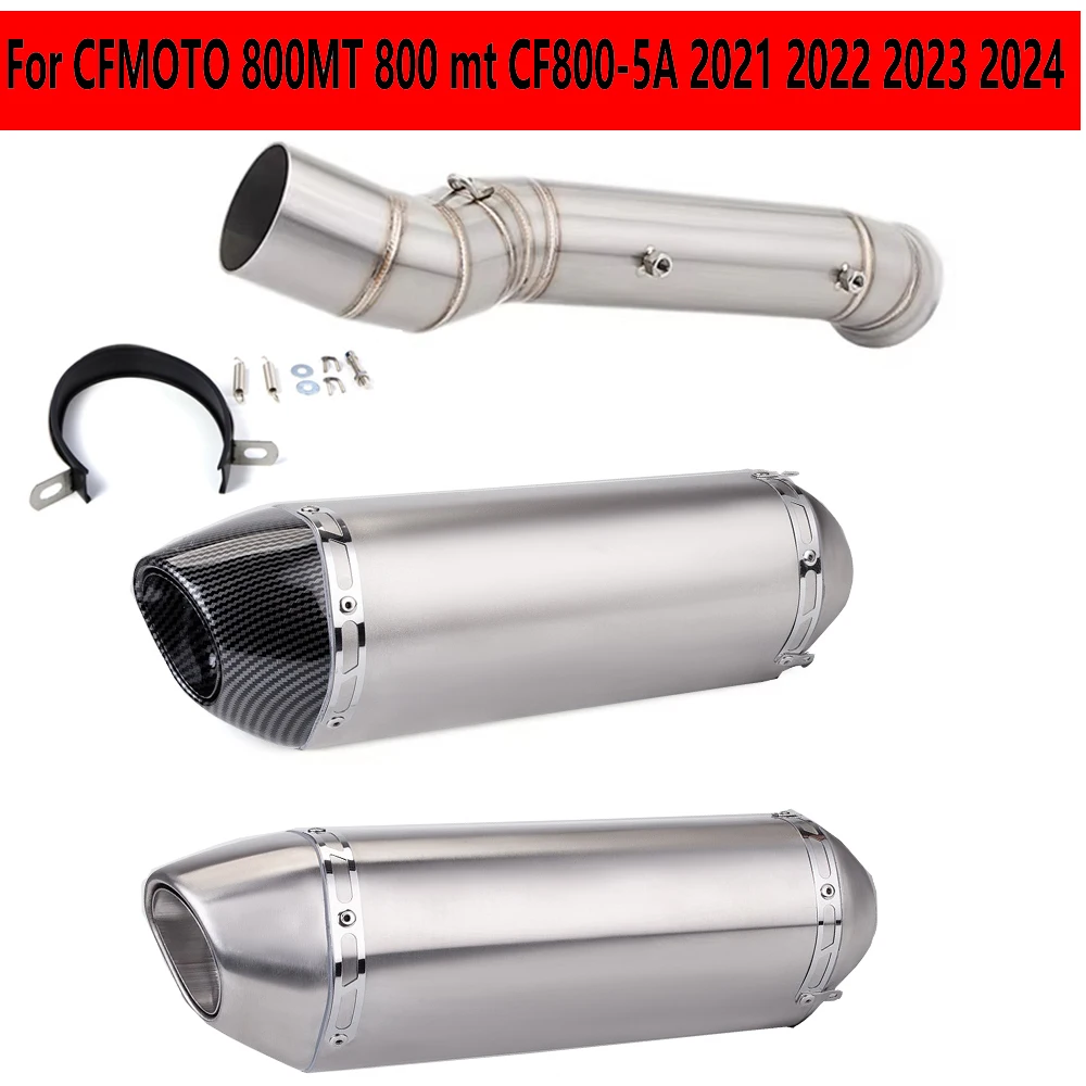 

Глушитель выхлопной трубы мотоцикла, средняя трубка для CFMOTO Slip On 800MT 800 mt CF800-5A 2021 2022 2023 2024