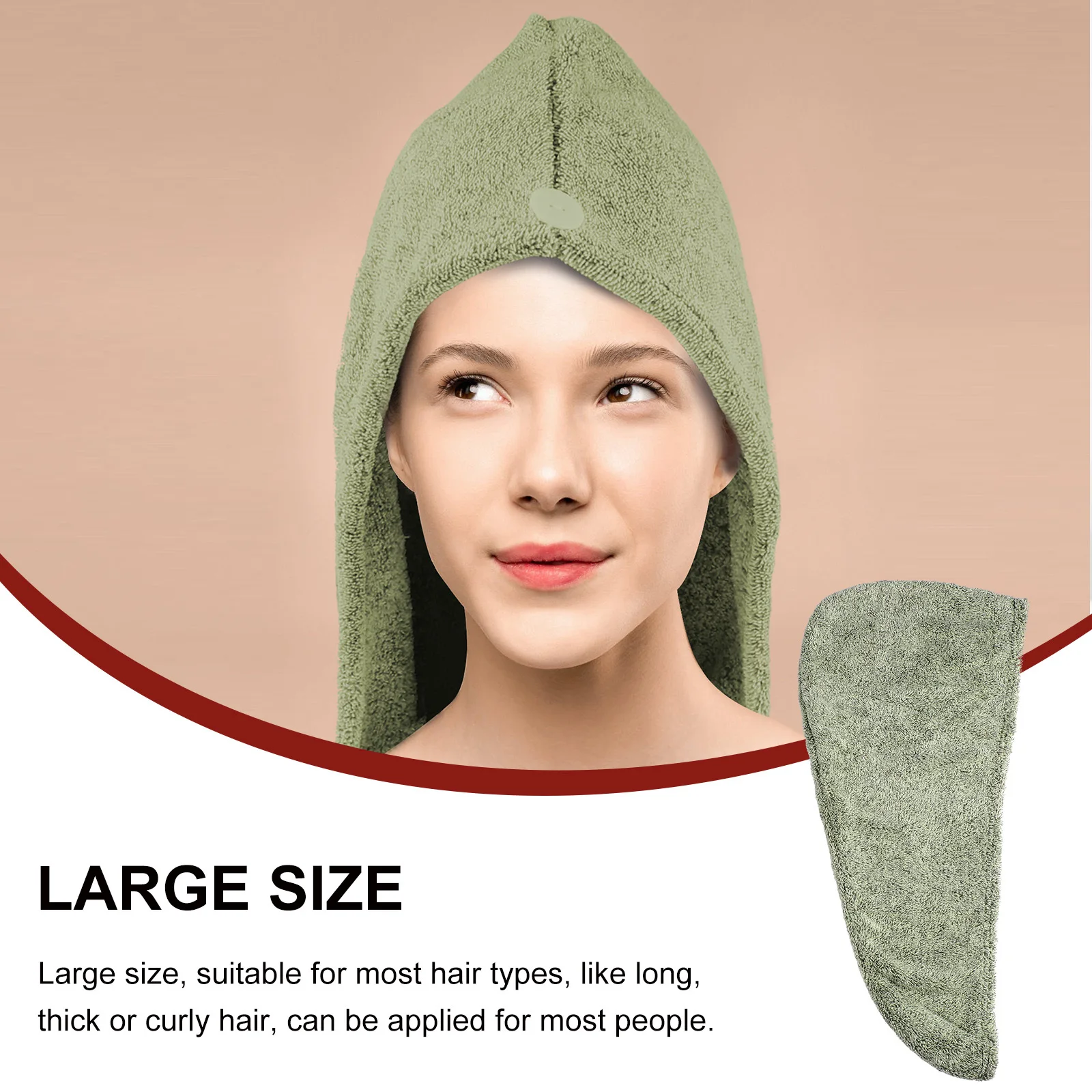 

2Pcs Hair Dry Wrap Cap Set Coral Fleece Soft Secure Fit Towel for Women Fast Drying Comfortable Skin Friendly Gift