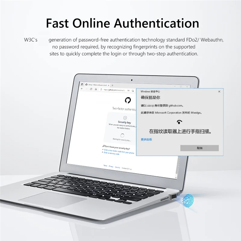 A41Z-USB وحدة قارئ بصمات الأصابع لنظام التشغيل Windows 7 10 11 Hello قفل الماسح الضوئي البيومتري لأجهزة الكمبيوتر المحمولة وفتح بصمات الأصابع #5