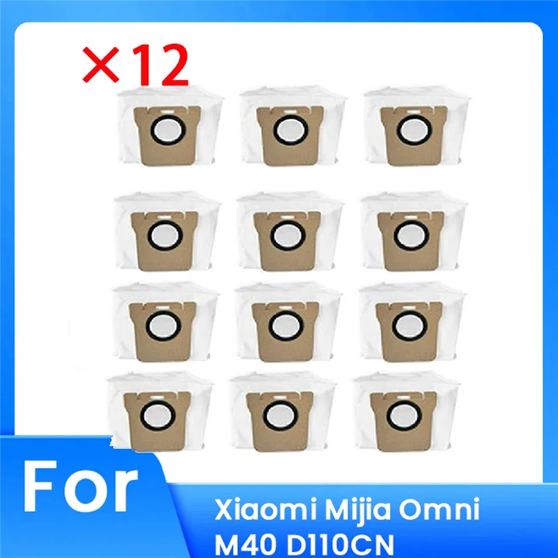 WHYY-12 Pcs Dust Bags For Xiaomi Mijia Omni M40 D110CN Sweeper Accessories Built To Last And Work Well
