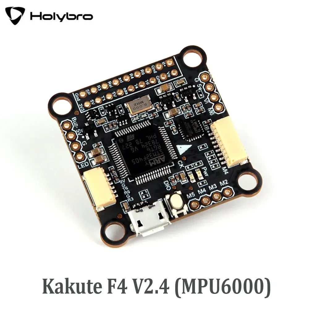 

Контроллер полета Holybro Kakute F4 V2.4 MPU6000 с барометром BMP280 OSD 30x30 мм 2-8S для радиоуправляемых FPV беспилотных летательных аппаратов