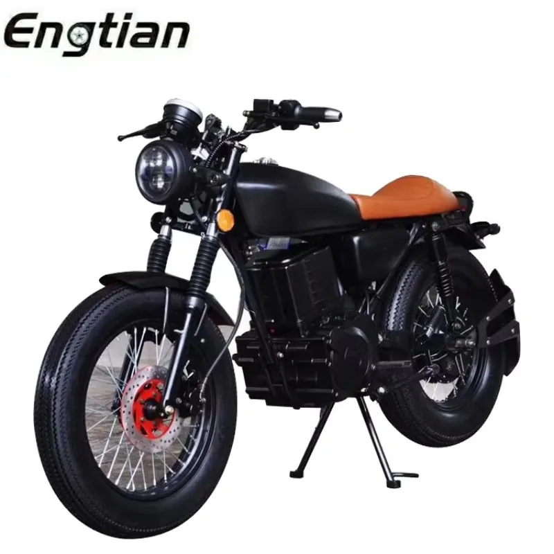 

2025 Newest Engtian Most Fashionable 2 Wheel Old Popular Adult Electric Motorcycle Max Customized Motor Acid Power Battery