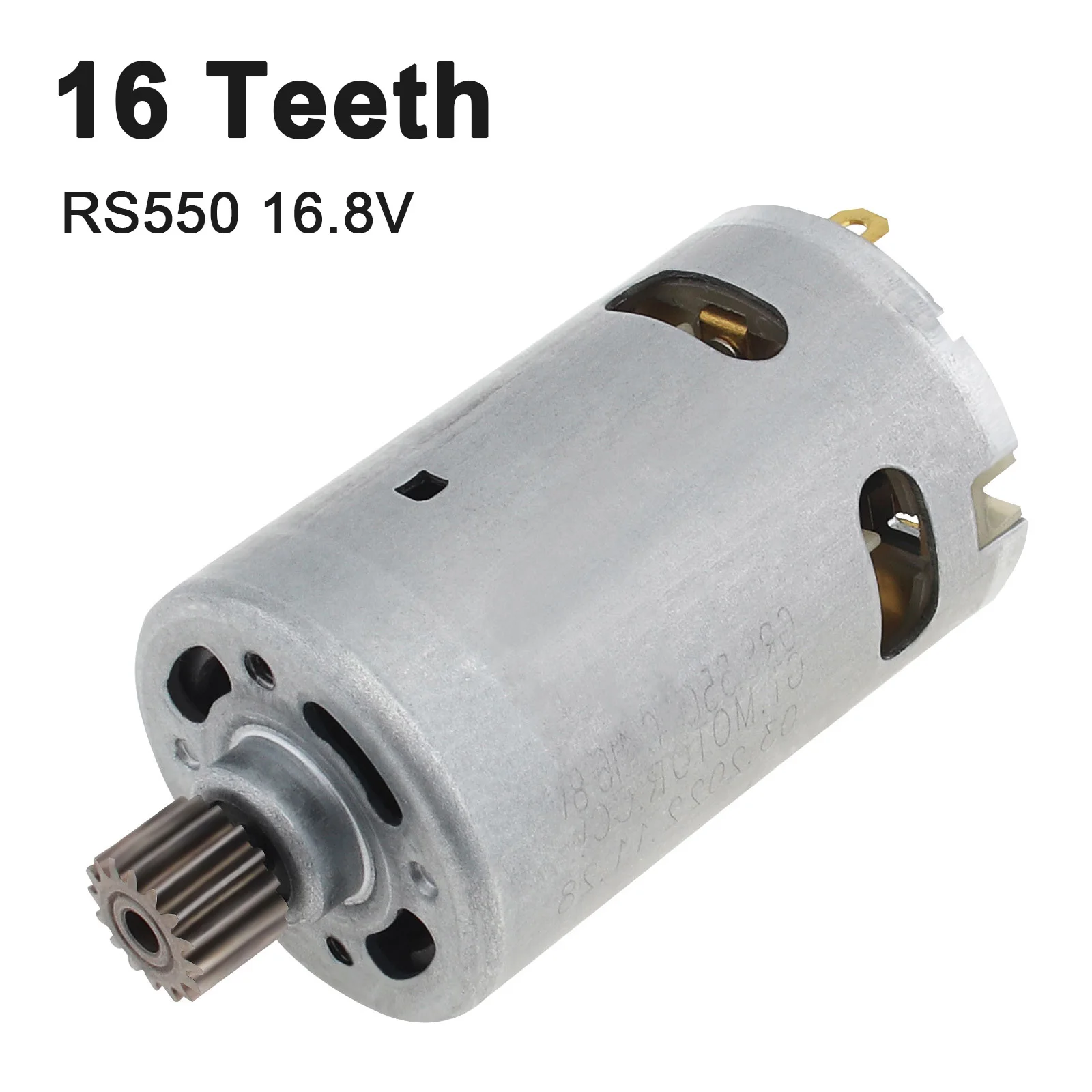 RS550 16 Tooth DC Motor 22000RPM 110W 16 Teeth 16.8V/25V Micro Motor for Llithium Battery  Electric Ratchet Wrench Motors