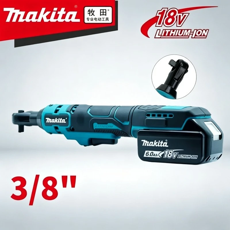 

Makita Electric Ratchet Wrench Upgraded Extended Head Removal Screw Nut 220N.m 3/8" Cordless Driver Power Tools for 18V Battery