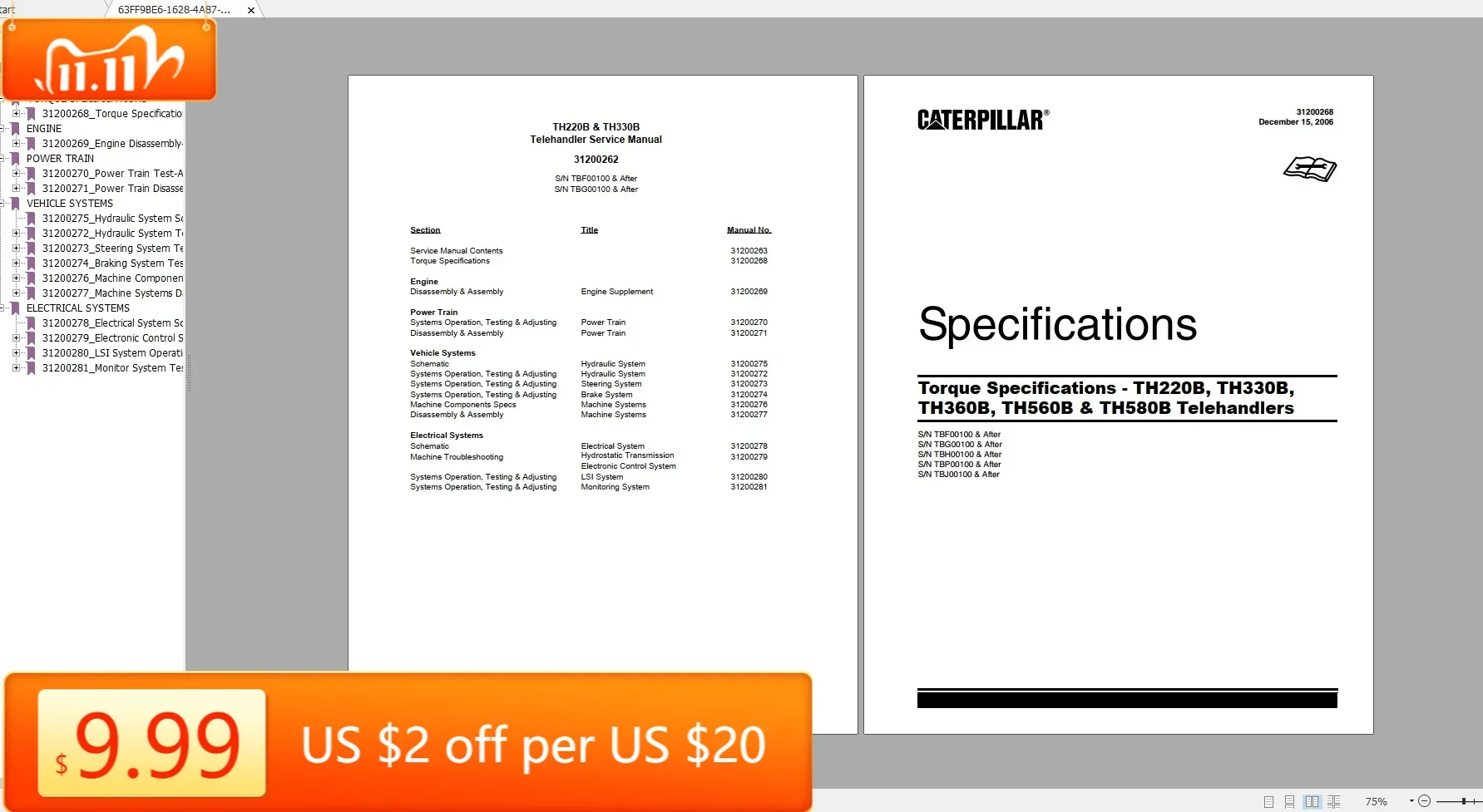 

Телескопический погрузчик TruckEPC CAT EAME APD LACD NACD 25,2 ГБ Все модели с полным руководством DVD
