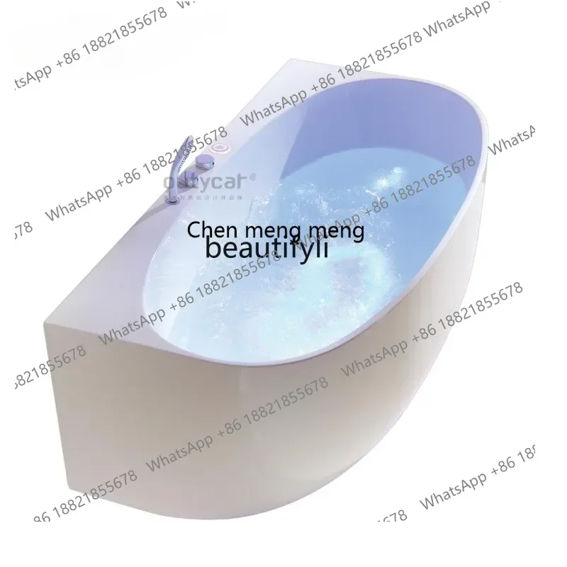 

X Q Acrylic intelligent control invisible lights bubble bathtub surfing jacuzzi
