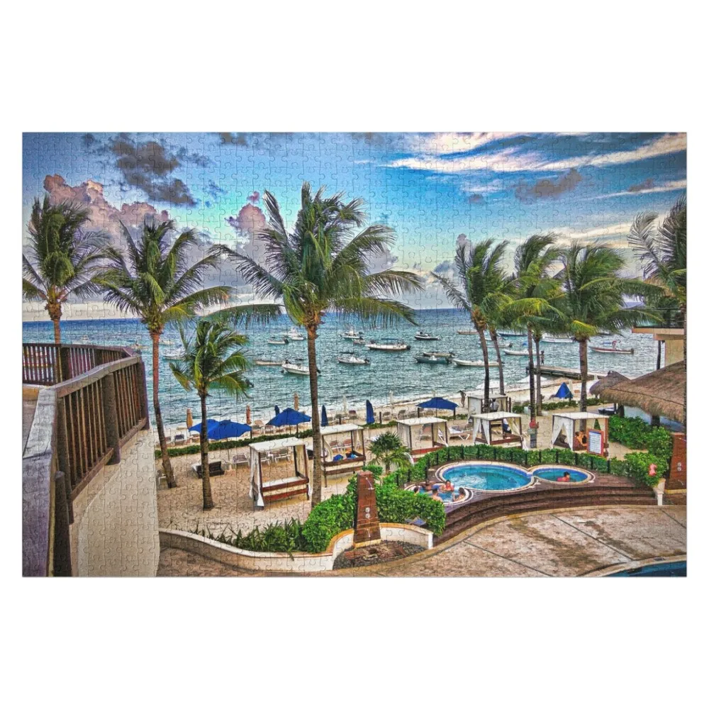 

Playa del Carmen Mexico Jigsaw Puzzle Wood Name Wood Animals Personalized Gift Married Name Wooden Toy Puzzle