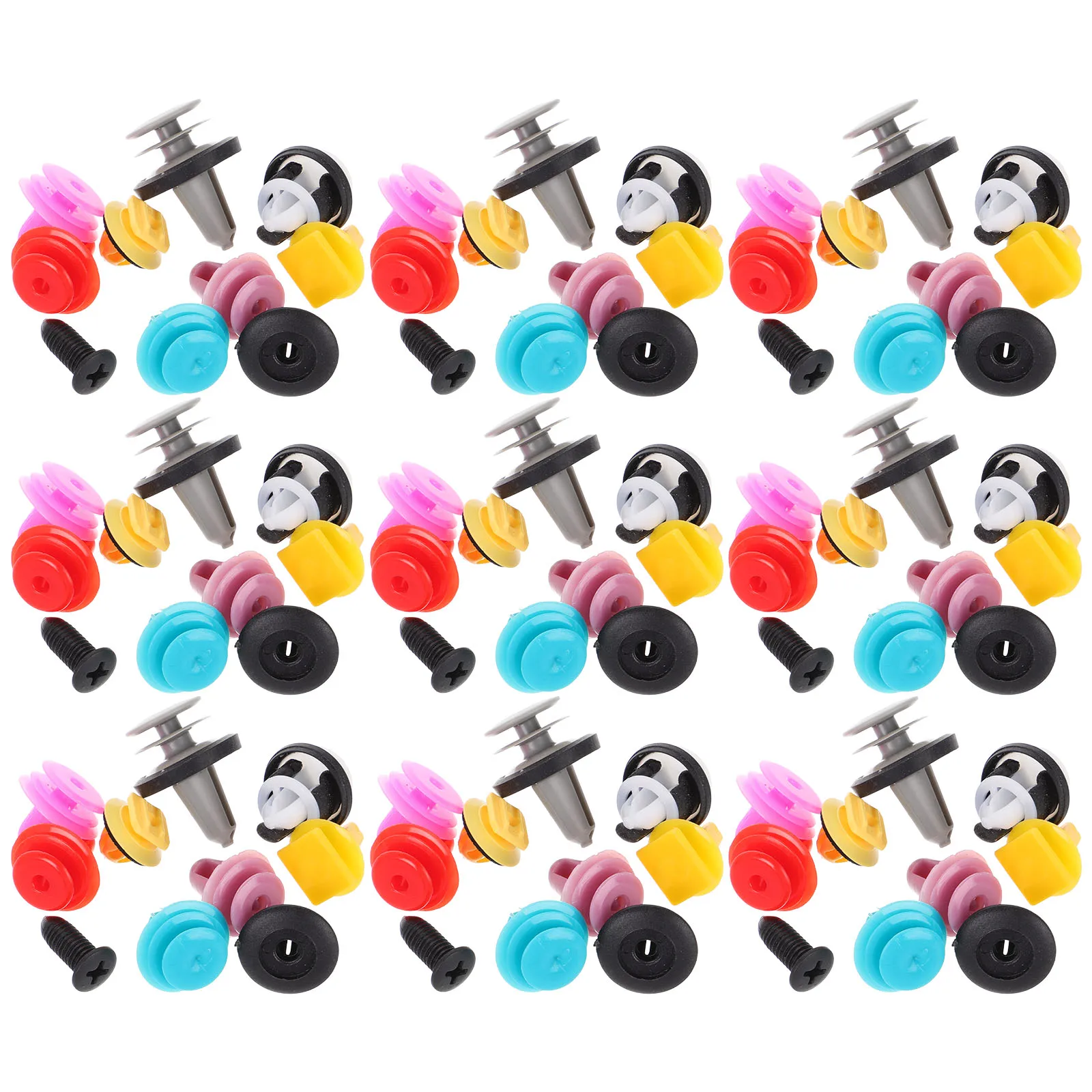 

200 Pcs Car Interior Panel Fixing Clips Plastic Retainer Fasteners Door Bumper Accessories Long Lasting Stable Practical