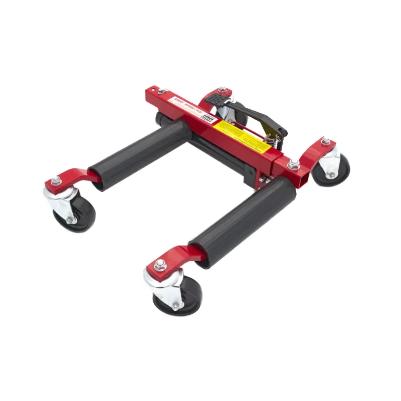 1500LB Hydraulic Auto Mover Trolley 10 Inch Wheel Dolly Car Moving Tool Steel Rubber Jack CE Certified