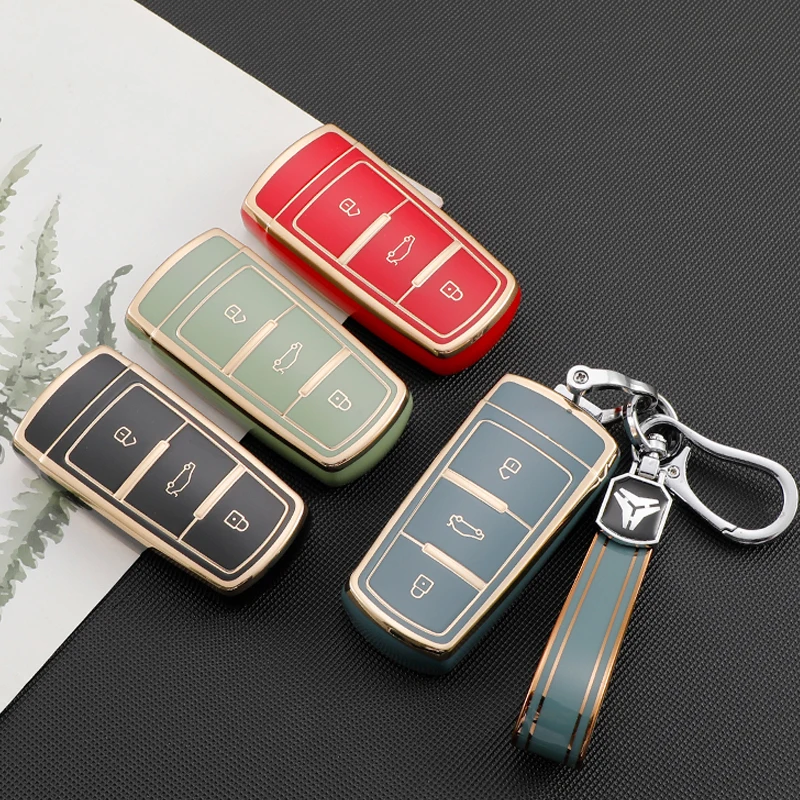 

For Volkswagen VW CC Passat B6 B7 Passat 3C CC TPU Car Key Case Shell Soft Rubber Car Remote Control Protective Cover