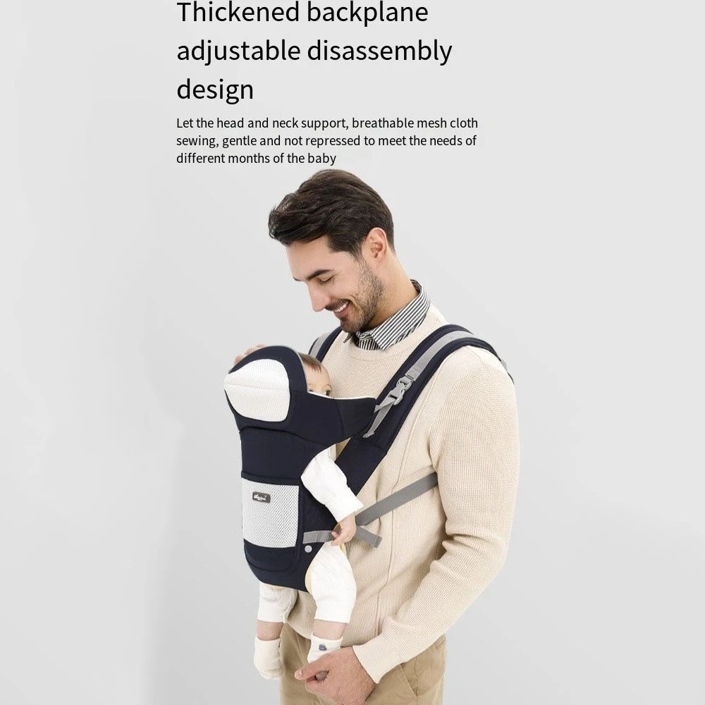 حقيبة ظهر مريحة لحمل الأطفال قابلة للتعديل بواجهة أمامية لحمل هيبسيت الطفل متعددة الاستخدام وقابلة للتنفس وحمالة أطفال شبكية للأطفال الصغار