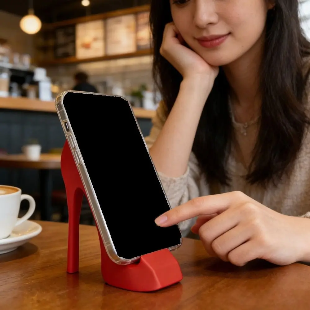 3D Printed High-Heel Phone Stand Anti-slip Universal Smartphones Support Bracket Multi-functional Kawaii Phone Kickstand