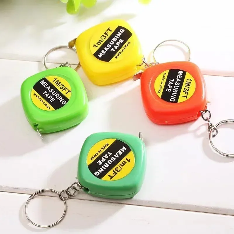 Mini Portable Retractable Soft Ruler Tape Measure with Keychain Sewing Tailor Cloth Ruler Measuring Ruler