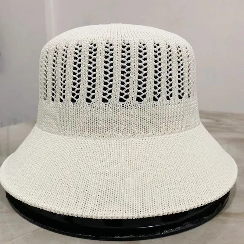 Hollow Breathable Sun Cap Women Summer Hat Fashion Beach Hats Bucket Hat Female Casual Hat Sunproof Woven Foldable Hat