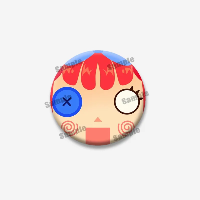 Kreative, lustige Anime J-Jax Gangle R-Ragatha Anstecknadel für Rucksack, Hut, Accessoires, Cartoon-Gesichts-Pins, runde Brosche, Schmuckgeschenke – Detail 6