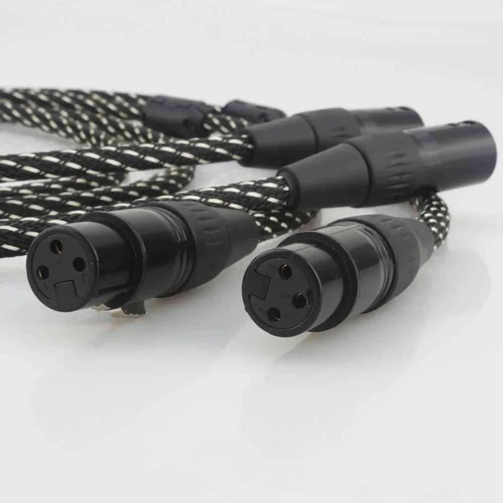 A53+XW54 5N OCC Copper Conductor Audio Balance Interconnect Cable With Gold Plated XLR Plug Connector HIFI Audio XLR Plug Cable