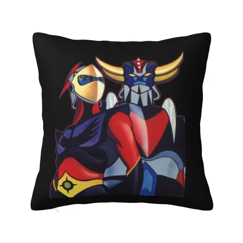 

Luxury Grendizer Goldrake UFO Robot Cushion Cover Polyester Anime Pillow Case Sofa Car Square Pillowcase Living Room Decoration