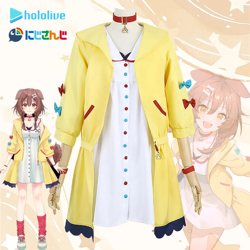 

Vtuber Hololive Inugami Korone Cosplay Costume Dress Suit Halloween Carnival Party Outfit Uniform for Adult Girls Role Play Set