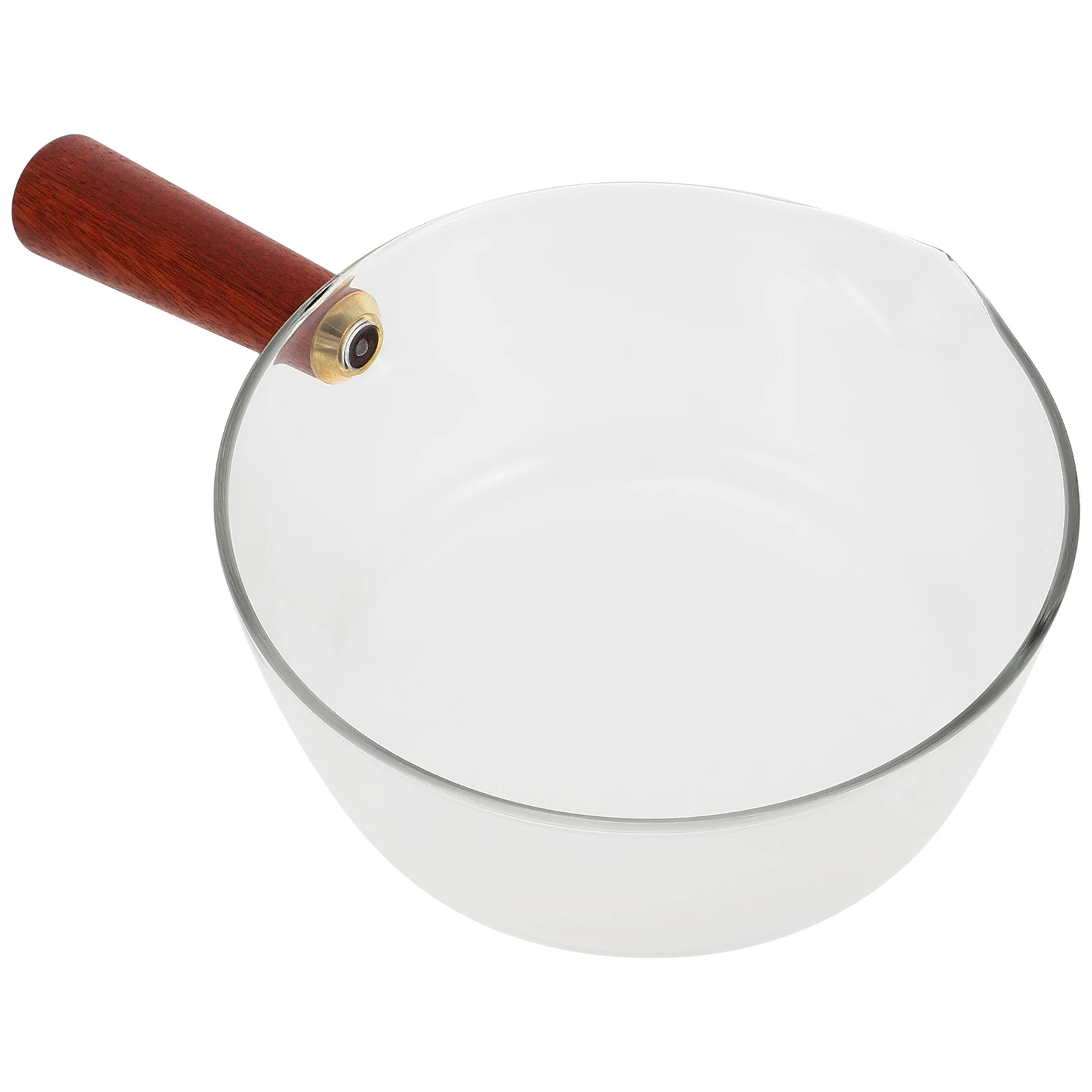 

Small Milk Pot With Wooden Handle 304 Stainless Steel For Food Noodle Soup Sauce Heating Kitchen Gadget Stew Pan