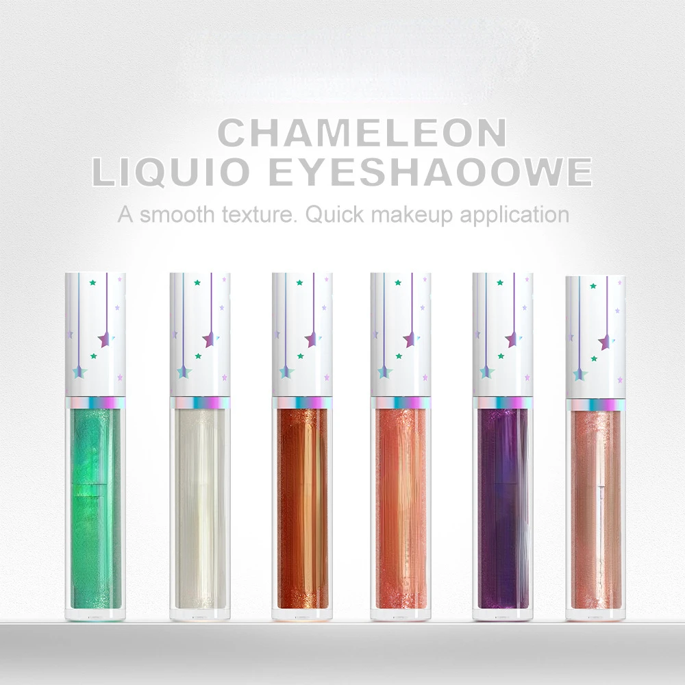 Liquid Eyeshadow Stick Metallic Green Purple High Gloss Pearlescent Glitter Eye Shadow Waterproof Stage Makeup Pigment