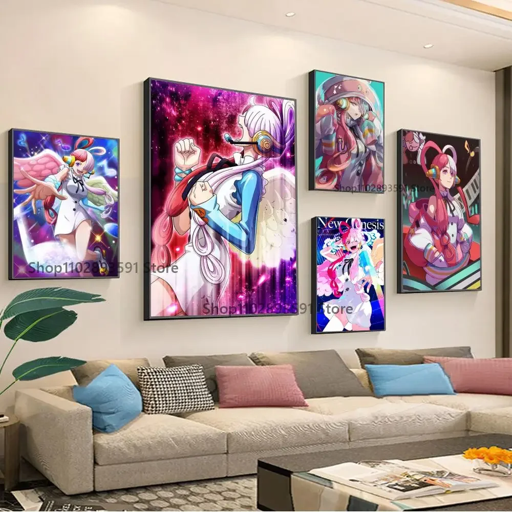 1pc ONE PIECE Uta Poster Paper Print Home Bedroom Entrance Bar Cafe Art Painting Decoration