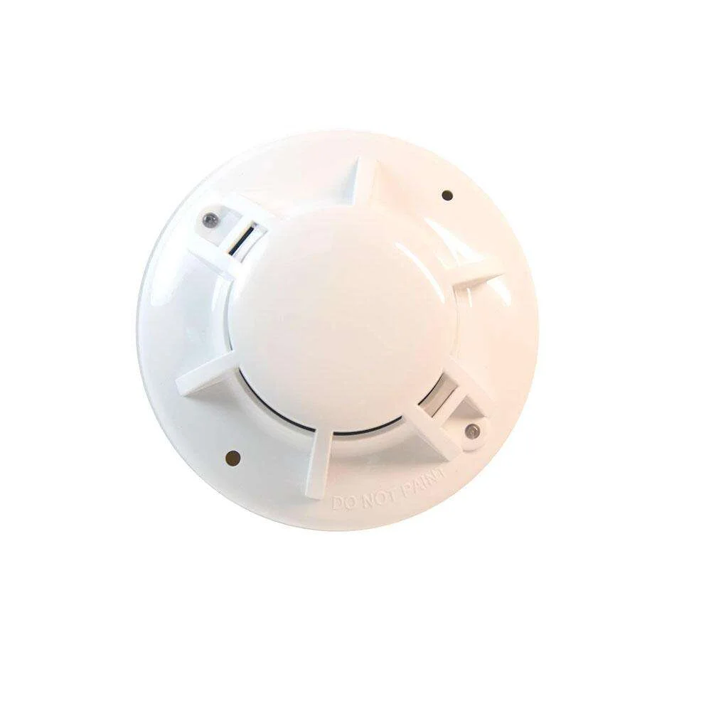 9-28Vdc Two Wire Conventional Smoke And Over 57℃ Heat Detector Relay Output NC/NO Optional Fire Alarm Ceiling Temperature Sensor