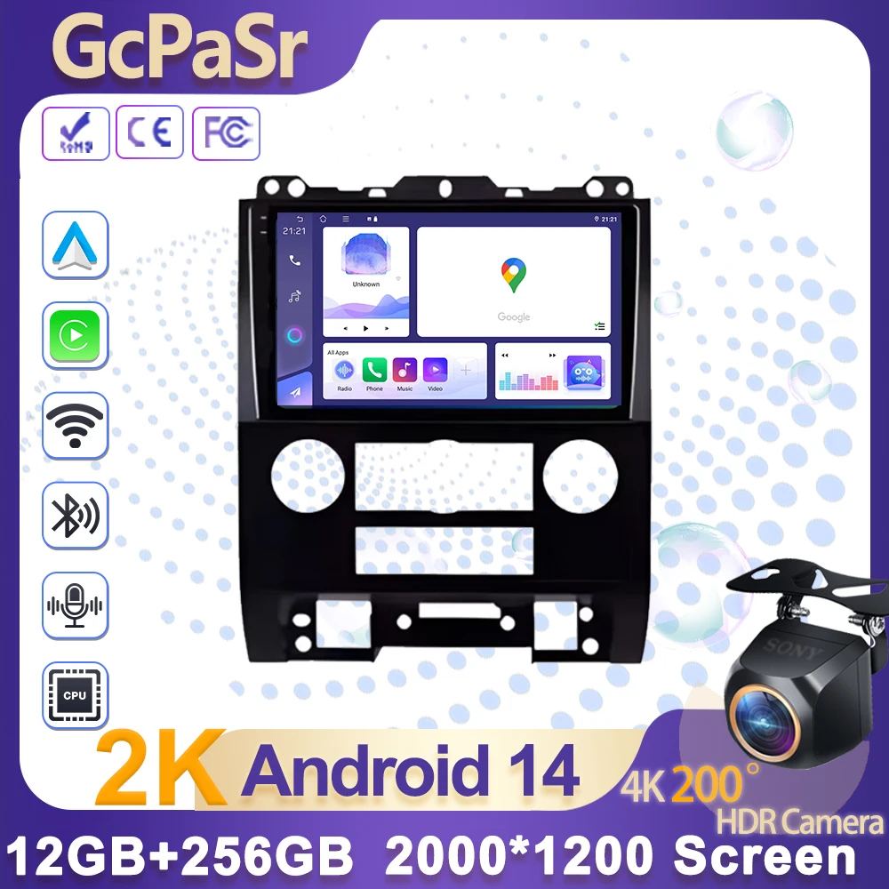 

Ford Escape Kuga Explorer2007-2012 Android14 Auto Radio samochodowe Video Odtwarzacz multimedialny Nawigacja GPS Bluetooth DSP