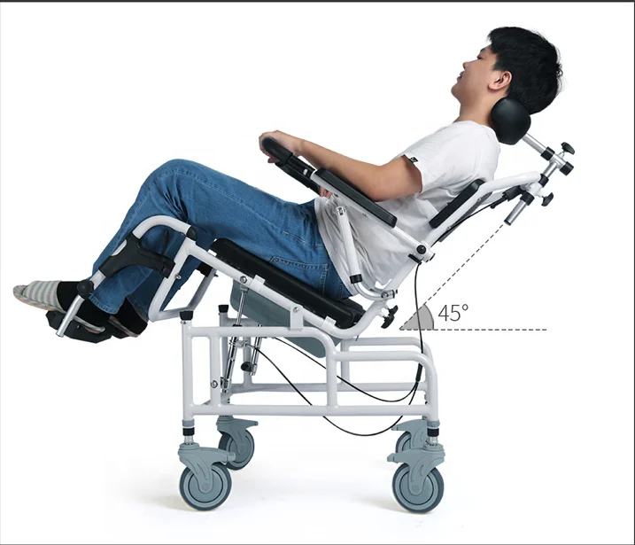 Hospital Bathroom Folding Toilet Chair Commode Potty Chair Adult for Elderly With Seat