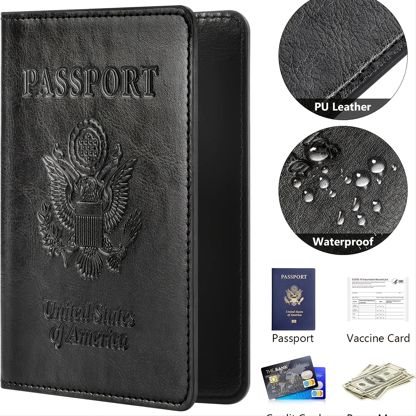 Travel Accessories Essentials - Funda para pasaporte, cartera, artículos esenciales