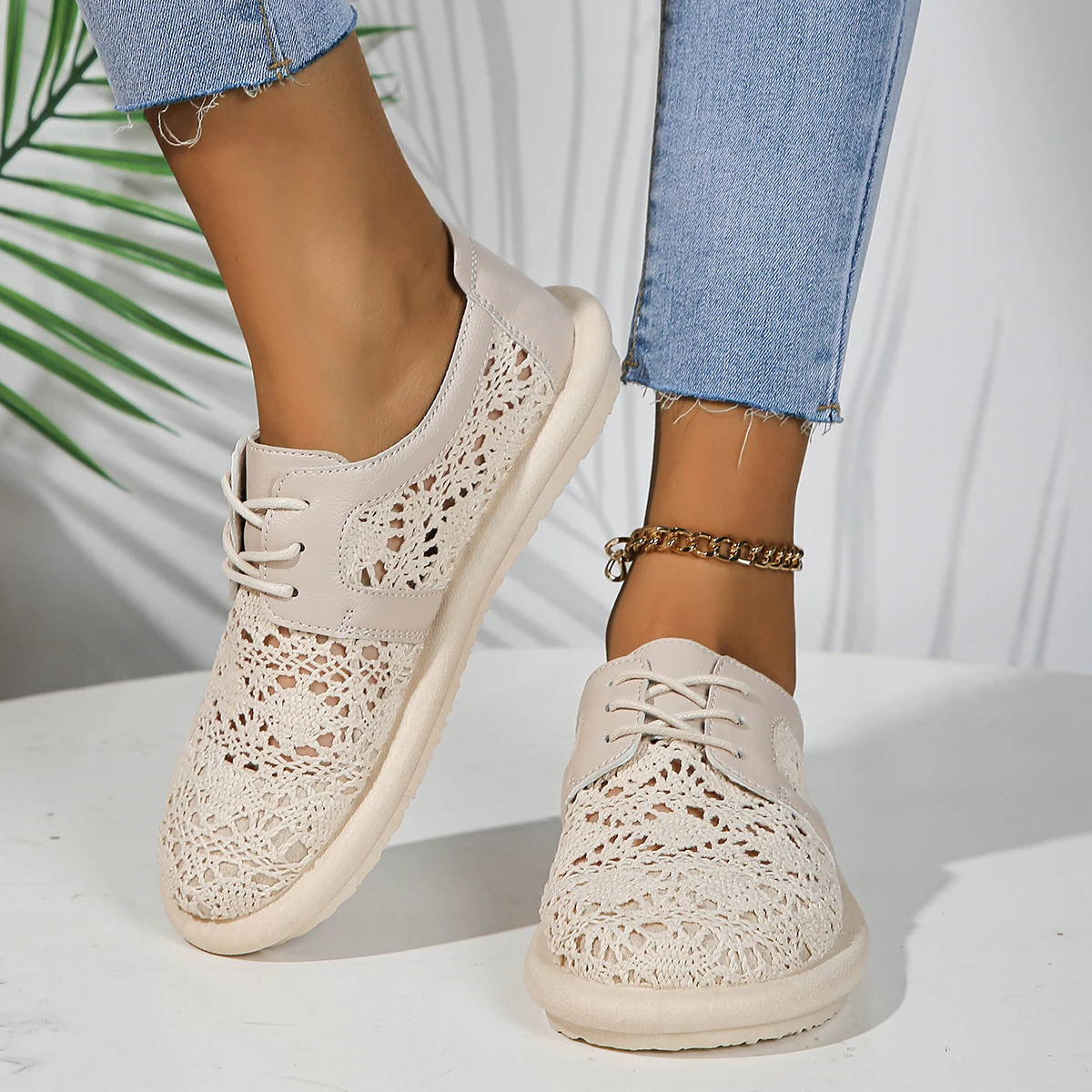 Zapatos Sandalias de verano para mujer, Sandalias planas para mujer, zapatos de diseñador, zapatos de plataforma transpirables de cuero genuino, sandalias informales para mujer