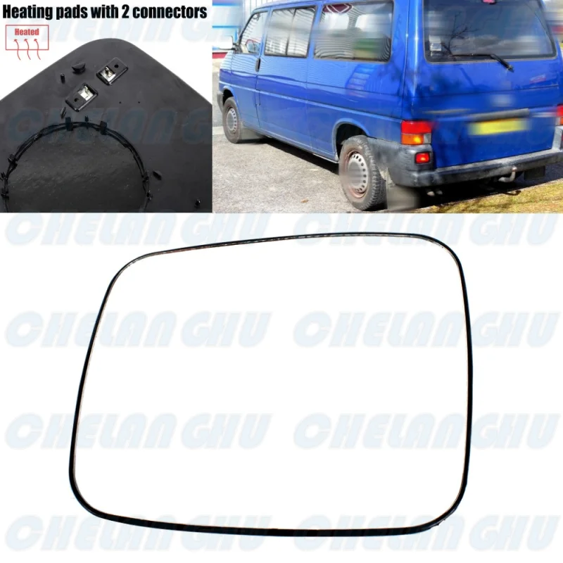 

Left Side Heated Mirror Glass for VW T4 1991 1992 1993 1994 1995 1996 1997 1998 1999 2000 2001 2002 2003 2004 car accessories