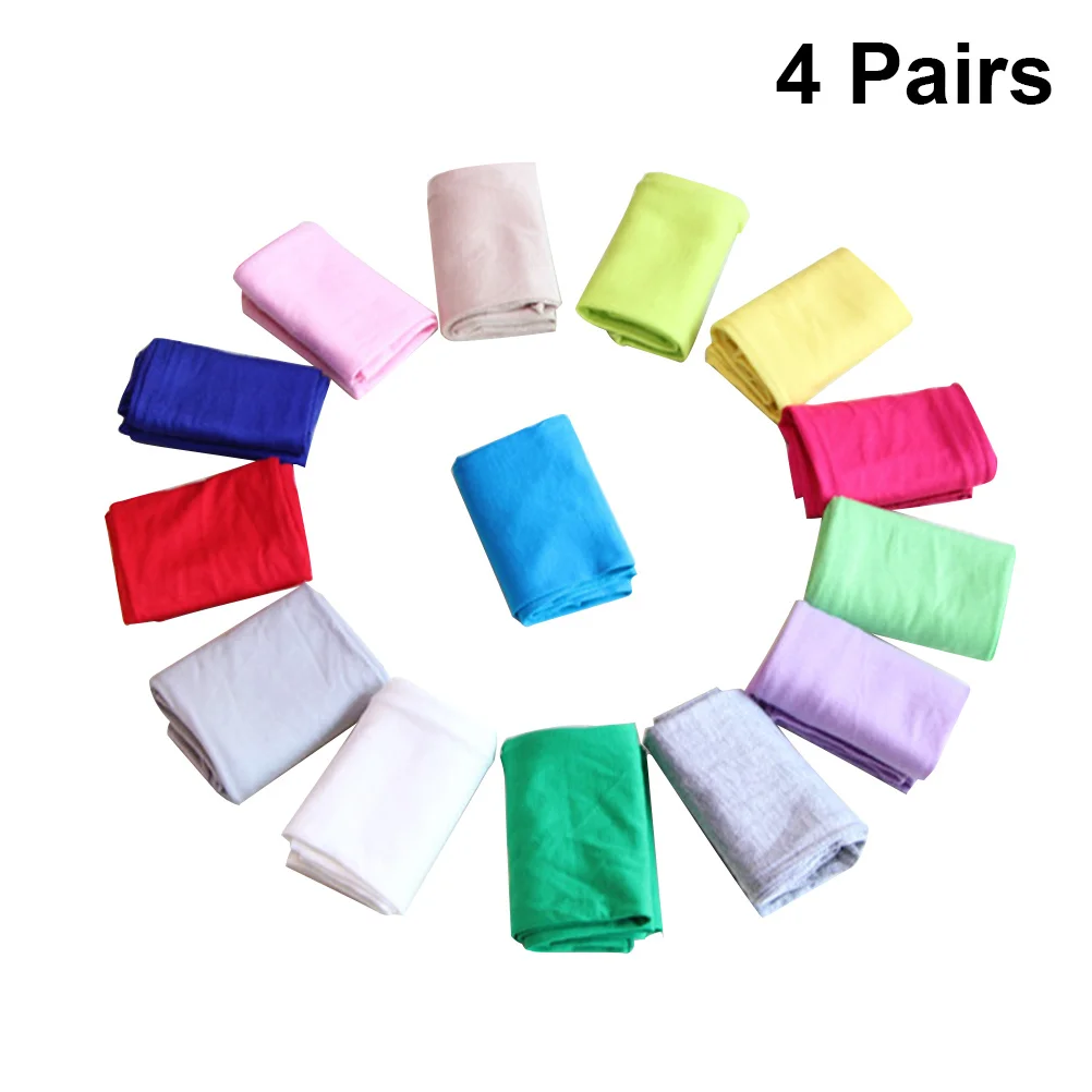 

4Pairs Uv Protection Gloves Half Palm Thumb Hole Extend Sleeve Sunblock Women Driving Fingerless Gloves Lightweight Stretchy