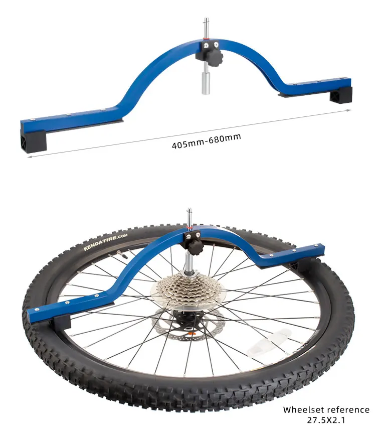 TOOPRE Radnaben-Messgerät für 12 bis 29 Zoll Laufradsätze, Werkzeug zur Positionierung der Fahrradfelgenmitte und zur Korrektur des Laufradbiegens – Detail 8